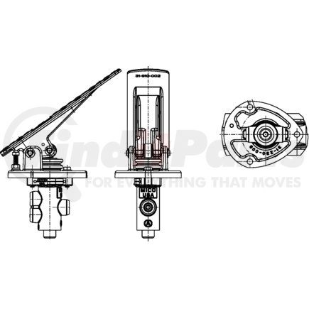 06-466-126 by MICO - Air Brake Spring Brake Modulating Valve - Pedal Modulating Valve