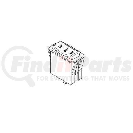 VR-13-E by APSCO - Rocker Switch - Electric Momentary, Blank, Universal Application