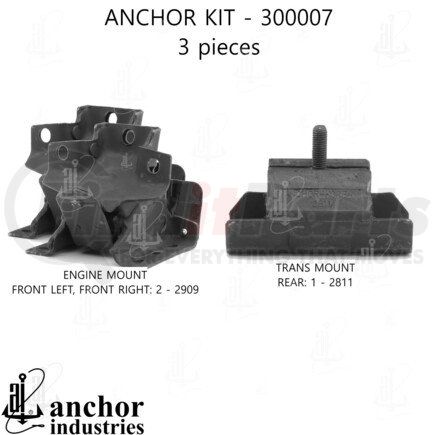 300007 by ANCHOR MOTOR MOUNTS - ENGINE MNT KIT