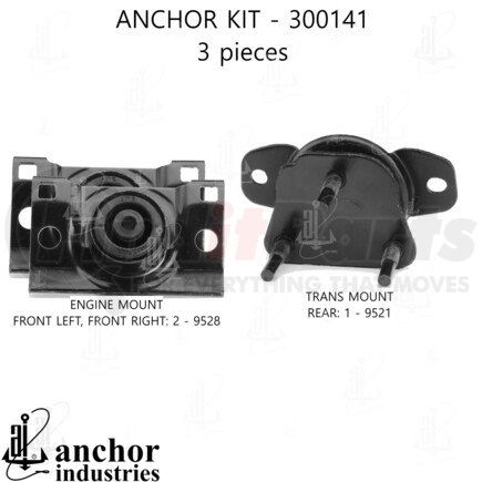300141 by ANCHOR MOTOR MOUNTS - ENGINE MNT KIT
