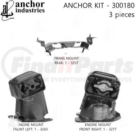 300180 by ANCHOR MOTOR MOUNTS - ENGINE MNT KIT