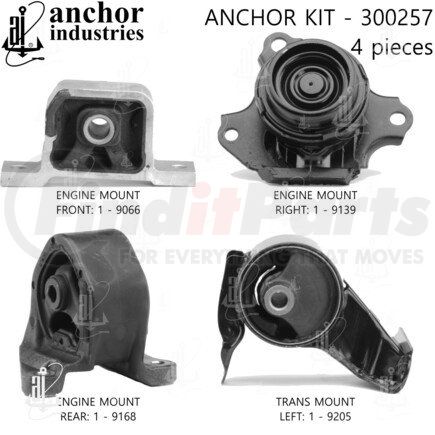 300257 by ANCHOR MOTOR MOUNTS - ENGINE MNT KIT