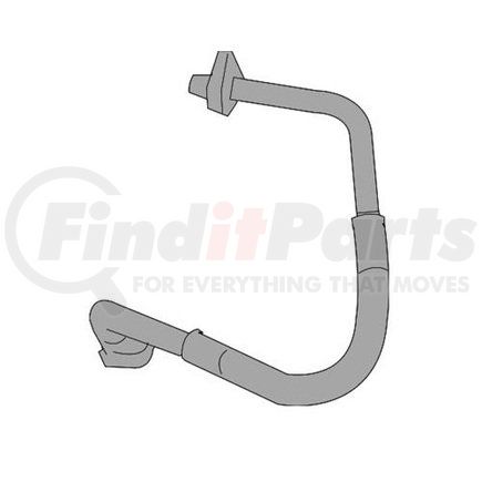 ACDelco 85520650 A/C Evaporator Hose - Auxiliary, Aluminum/Rubber, Black/Natural