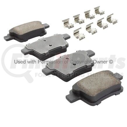 1001-1854M by MPA ELECTRICAL - Quality-Built Premium Semi-Metallic Brake Pads w/ Hardware