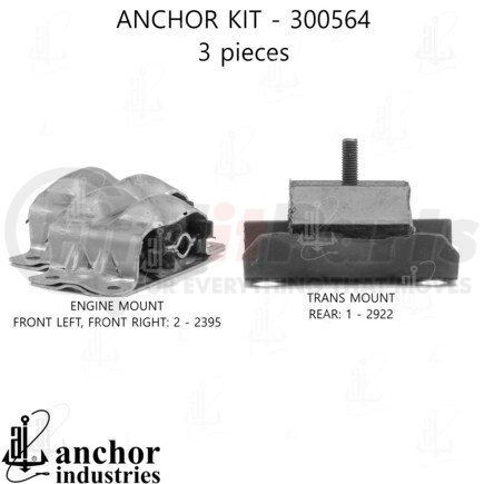 300564 by ANCHOR MOTOR MOUNTS - 300564