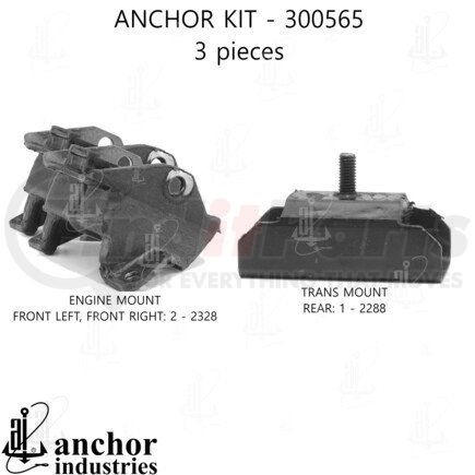 300565 by ANCHOR MOTOR MOUNTS - 300565