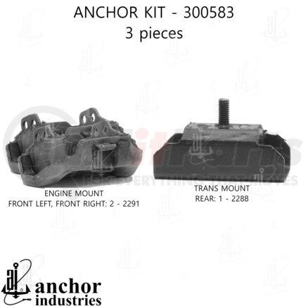 300583 by ANCHOR MOTOR MOUNTS - 300583