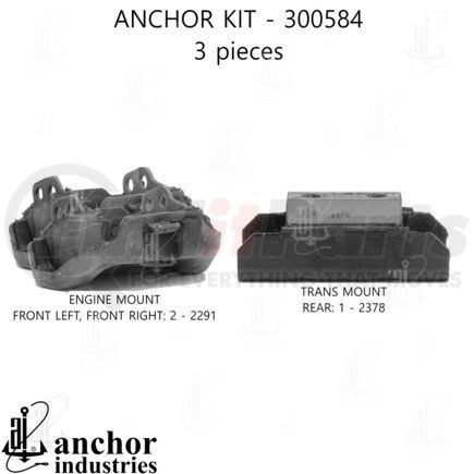 300584 by ANCHOR MOTOR MOUNTS - 300584