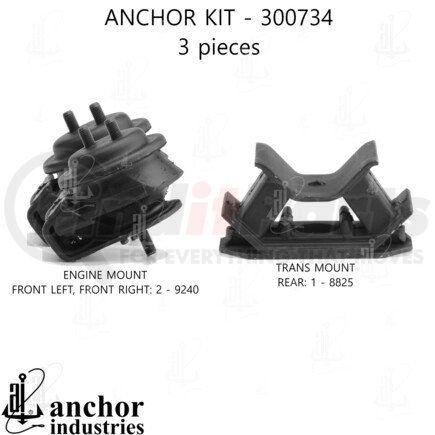 300734 by ANCHOR MOTOR MOUNTS - 300734