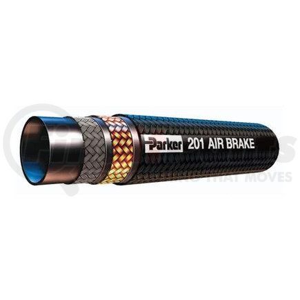 201-10-BX by PARKER HANNIFIN - Air Brake Hose - 0.50" I.D. Black, 1750 Max psi