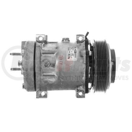 03-1411 by MEI - Air Compressor - Sanden, 4.92", 6 Grooves, 12V, CW Rotation, Serpentine Belt Type