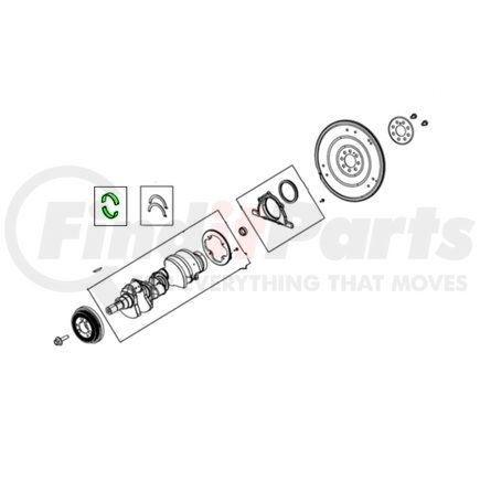 68306988AA by MOPAR - Engine Crankshaft Main Bearing Set