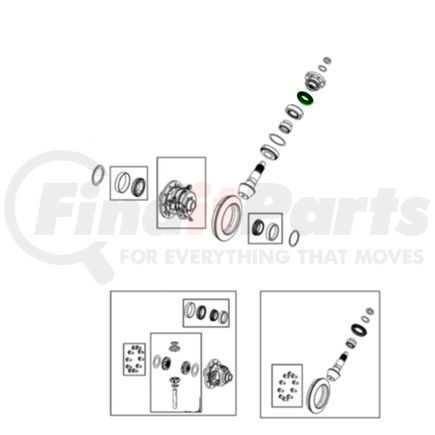68400358AA by MOPAR - Drive Shaft Pinion Yoke Seal