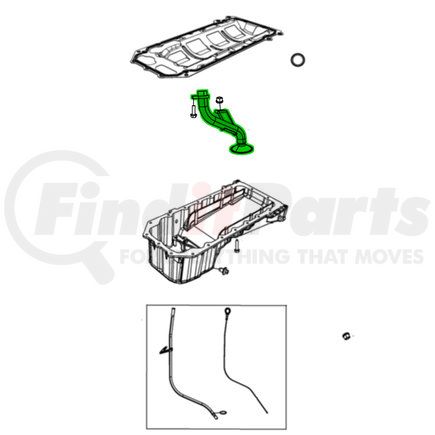 53010936AA by MOPAR - Engine Oil Pump Pickup Tube - For 2018-2021 Jeep Grand Cherokee & 2021/2023 Dodge Durango