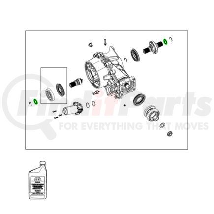 68227777AB by MOPAR - Differential Housing O-Ring