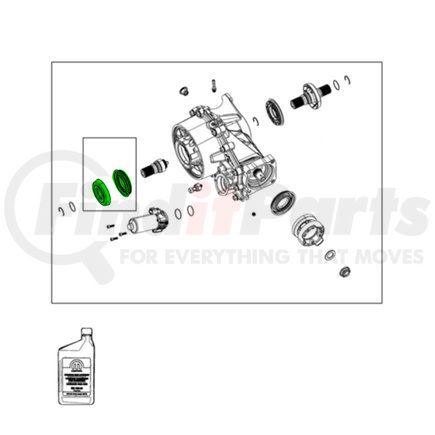 68427126AA by MOPAR - Axle Output Shaft Seal