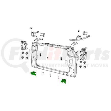 68286731AA by MOPAR - Radiator Support Bracket - Left, For 2019-2023 Jeep Cherokee