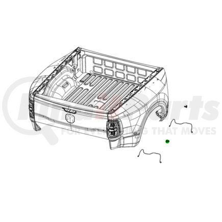 68362182AB by MOPAR - Turn Signal / Parking / Side Marker Light - Left or Right, Red, Dually Fender, For 2019-2023 Ram 3500