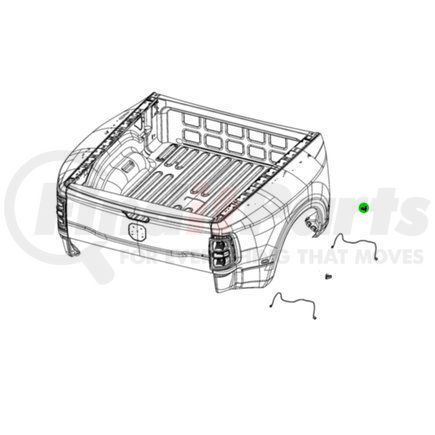 68362183AB by MOPAR - Turn Signal / Parking / Side Marker Light - Left or Right, Amber Yellow, Dually Fender, For 2019-2023 Ram 3500