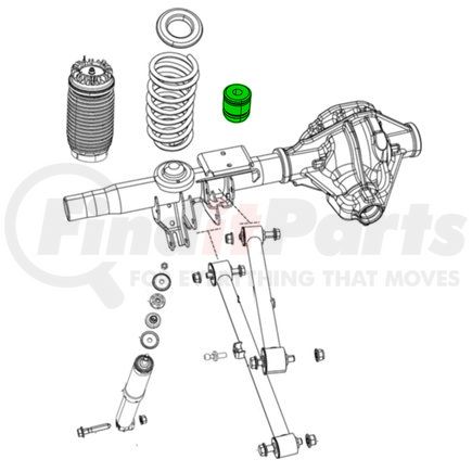 68262675AB by MOPAR - Coil Spring - Rear, For 2019-2023 Ram 1500