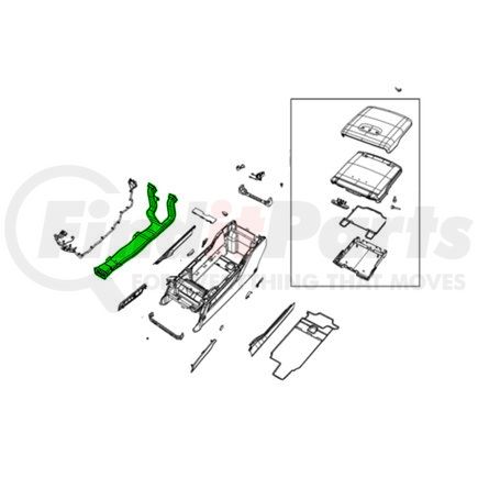 68461679AA by MOPAR - Floor Console Air Duct - For 2019-2023 Ram