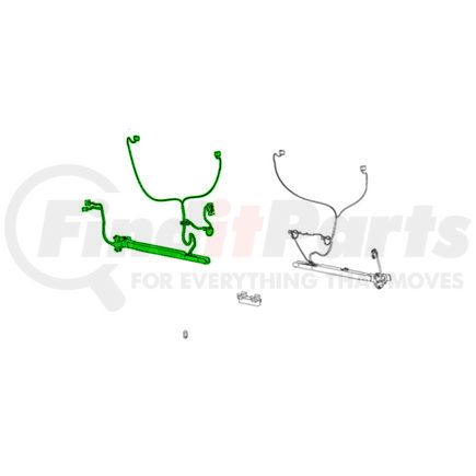 68460501AA by MOPAR - Door Wiring Harness - Rear, For 2014-2021 Ram