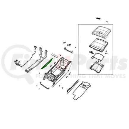 6EF164X7AB by MOPAR - Console Panel - For 2020-2023 Ram 1500