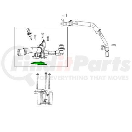 05048427AA by MOPAR - Engine Coolant Thermostat Gasket - For 2018-2023 Jeep Wrangler