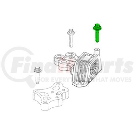 68201457AA by MOPAR - Automatic Transmission Case Extension Bolt - Hex, For 2014-2019 Fiat 500L