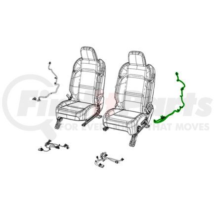 68321130AD by MOPAR - Seat Air Bag Wiring Harness - Left or Right