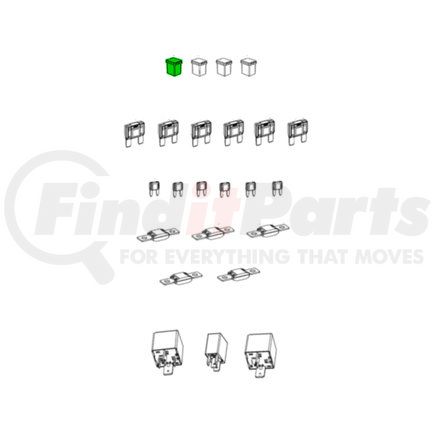 68330385AA by MOPAR - Multi-Purpose Fuse - 20 Amperage, J Case