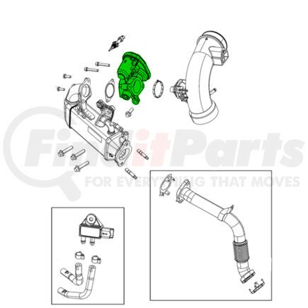 68492935AA by MOPAR - Exhaust Gas Recirculation (EGR) Vacuum Regulator Valve Solenoid Bracket