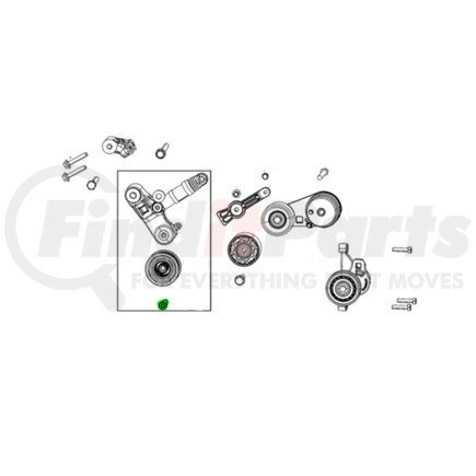 68518738AA by MOPAR - Belt Tensioner Pulley Bolt