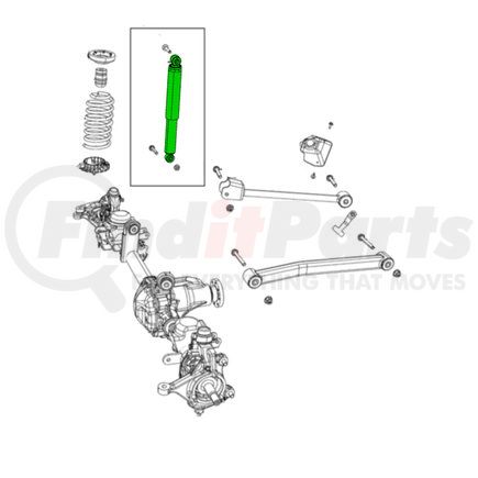 68274895AA by MOPAR - Suspension Shock Absorber Bushing - Upper