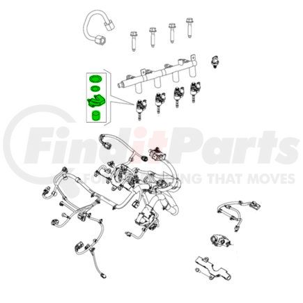 68439758AA by MOPAR - Fuel Injector Seal Kit