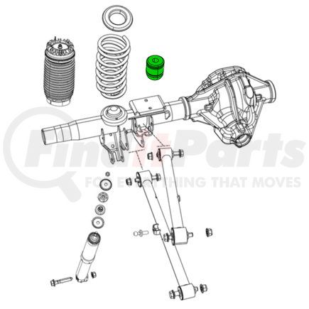 68370567AB by MOPAR - Coil Spring - Rear, For 2019-2023 Ram 1500