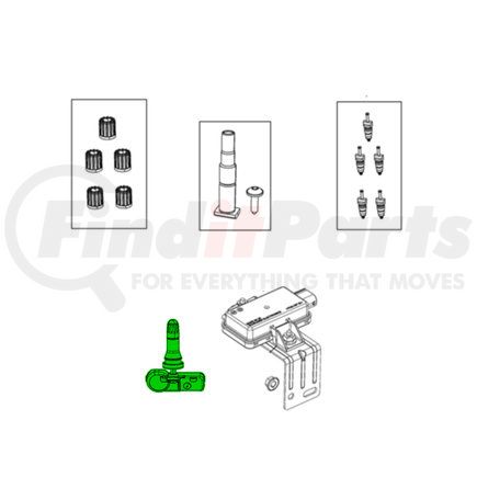 68510382AA by MOPAR - Tire Pressure Monitoring System (TPMS) Sensor - Single Sensor Only