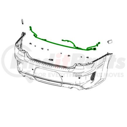 68449642AB by MOPAR - Rear Light Harness Connector - Rear, For 2020-2023 Dodge Charger