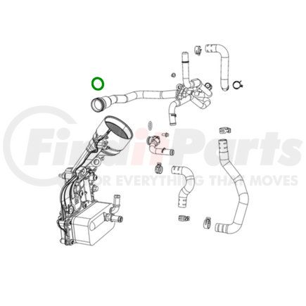 68490008AA by MOPAR - Radiator Coolant Hose