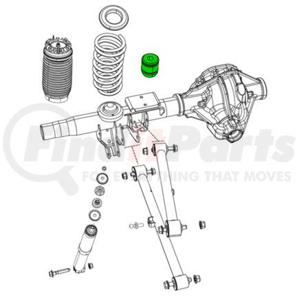 68262684AB by MOPAR - Coil Spring - Rear, For 2019-2023 Ram 1500