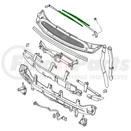 1AMWC028AA by MOPAR - Windshield Wiper Blade - 27 Inches Length, Left or Right