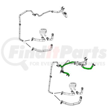 5058551AE by MOPAR - Heater Supply Pipe - For 2009-2010 Dodge Journey