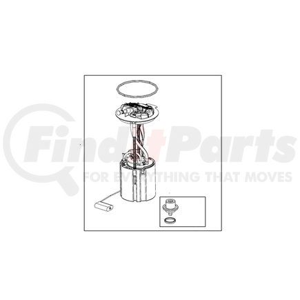 68161407AE by MOPAR - Fuel Pump Module Assembly - For 2018 Ram 1500