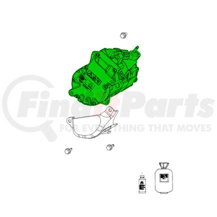 68376684AE by MOPAR - A/C Compressor