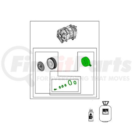 68526047AA by MOPAR - A/C Compressor Clutch Coil