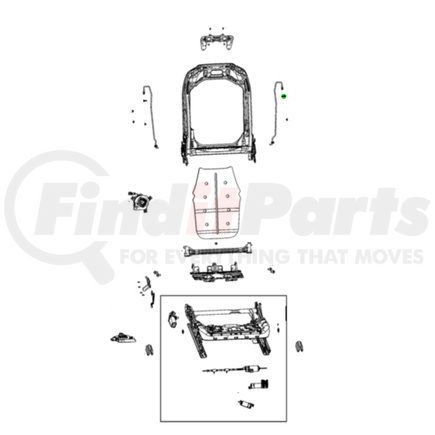 68542112AA by MOPAR - Seat Frame Clip