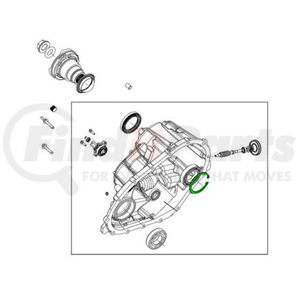 68545628AA by MOPAR - Transfer Case Bearing Retaining Ring