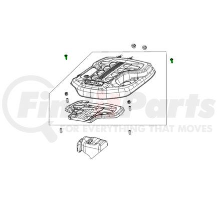 68575159AA by MOPAR - Engine Cover Grommet