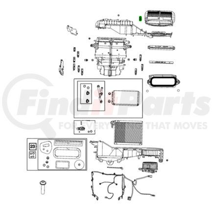 68542636AA by MOPAR - HVAC Blend Door Actuator