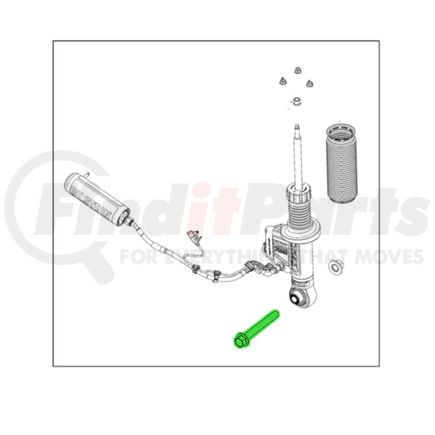 06513410AA by MOPAR - Suspension Shock Absorber Bolt - Hex, For 2021-2023 Ram 1500